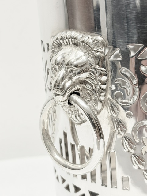 Antique Silver Plated Wine Bottle Coaster by Wilson & Sharp Ltd of Edinburgh