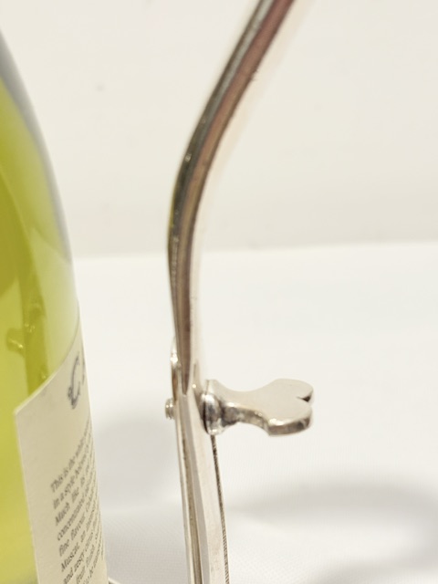 Antique Silver Plated Adjustable Wine or Port Bottle Holder