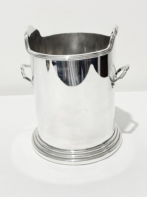 Art Deco in Design Silver Plated Wine Bottle Coaster