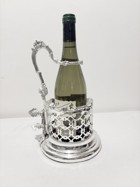 Antique Silver Plated Wine or Champagne Coaster Holder (c.1880)