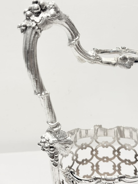 Antique Silver Plated Wine or Champagne Coaster Holder