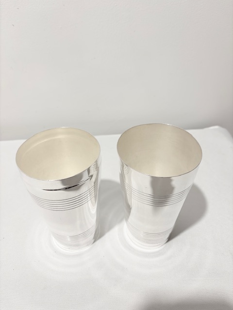 Vintage Silver Plated Cocktail Shaker by Gaskell & Chambers