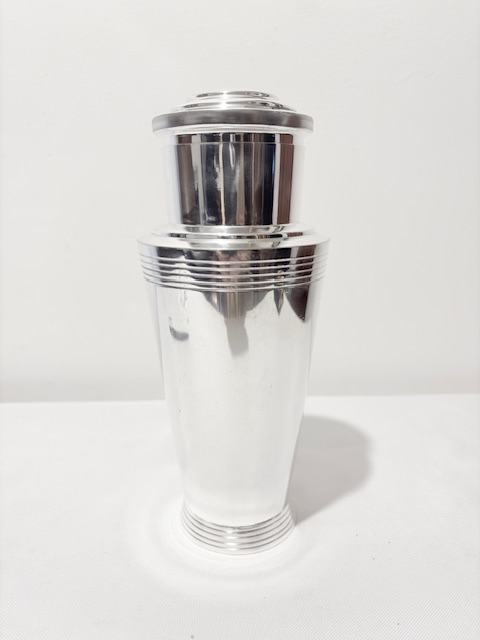 Keith Murray Designed for Mappin & Webb Silver Plated Cocktail Shaker