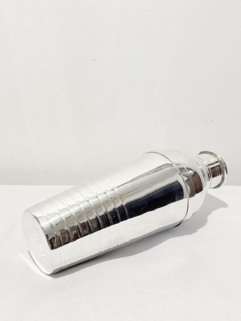 Smart Very Tall Antique Silver Plated Cocktail Shaker Smart Very Tall Antique Silver Plated Cocktail Shaker