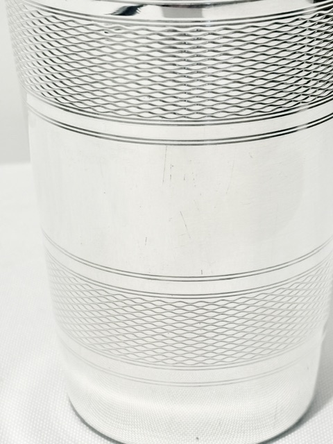 Vintage Silver Plated Three Part Cocktail Shaker