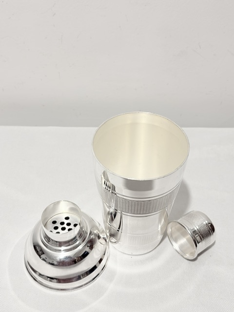 Vintage Silver Plated Three Part Cocktail Shaker