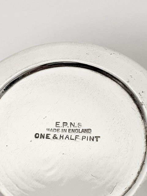 Vintage Silver Plated Cocktail Shaker Slightly Bulbous in Design