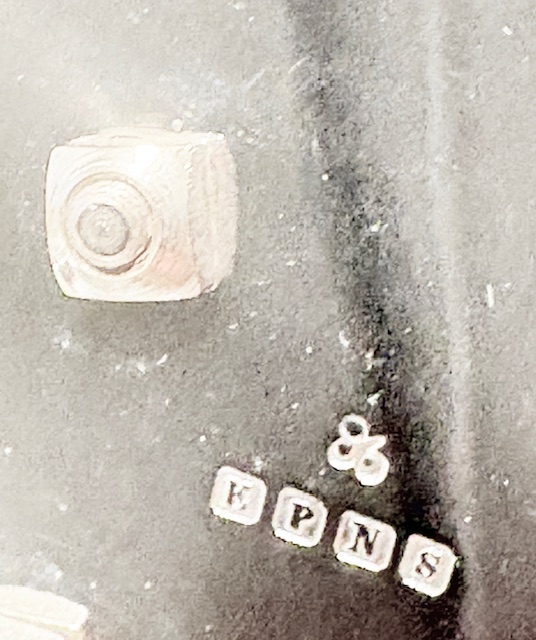 Antique Silver Plated Egg Cruet on Galleried Tray