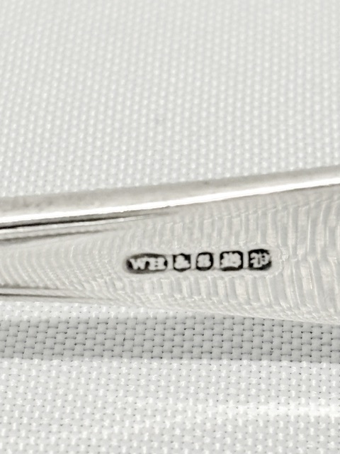 Handsome Pair of Antique Silver Plated Asparagus Tongs Handsome Pair of Antique Silver Plated Asparagus Tongs