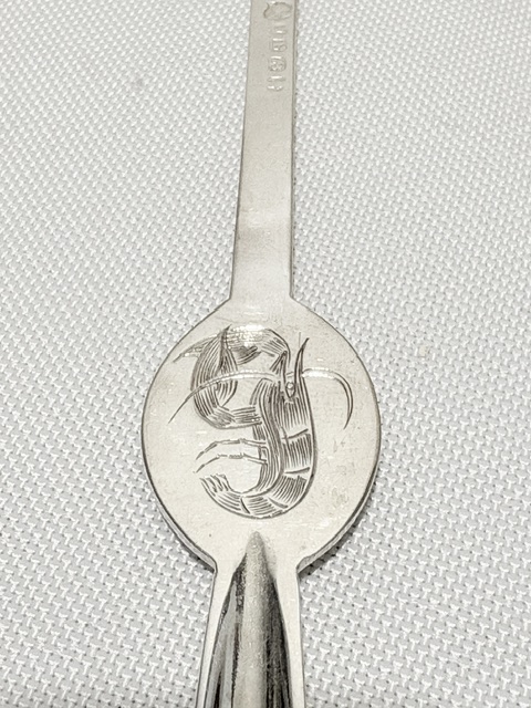 Set of 6 Antique Silver Plated Lobster Picks