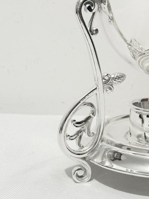 Antique Silver Plated Egg Coddler or Boiler with Swan Finial Antique Silver Plated Egg Coddler or Boiler with Swan Finial