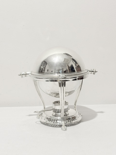 Antique Silver Plated Egg Boiler or Coddler with Rollover Lid (c.1880)
