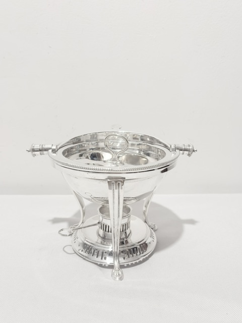 Antique Silver Plated Egg Boiler or Coddler with Rollover Lid Antique Silver Plated Egg Boiler or Coddler with Rollover Lid