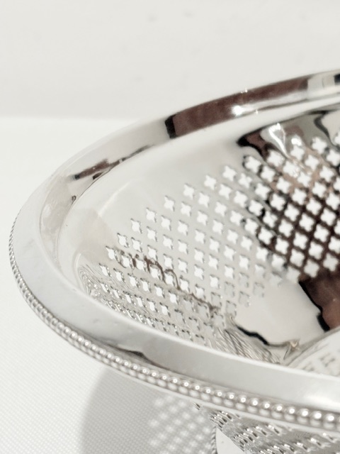 Handsome Antique Silver Plated Bread Dish