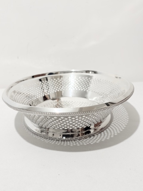 Handsome Antique Silver Plated Bread Dish