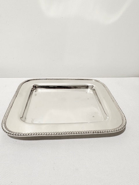 Antique Silver Plated Sardine Serving Dish with Original Glass Lining