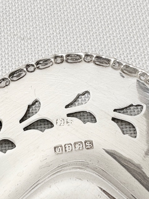 Antique Silver Plated Sardine Dish with Original Glass Liner