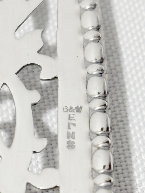 Antique Silver Plated Sardine Dish with Original Glass Liner