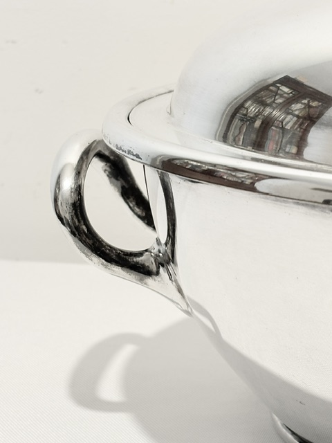 Large Hotel Quality Antique Oval Silver Plated Soup Tureen