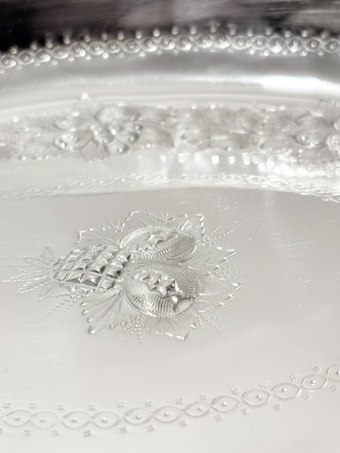 Antique Silver Plated Berry Serving Dish Antique Silver Plated Berry Serving Dish