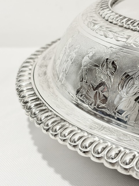 Antique Silver Plated Entree or Vegetable Dish
