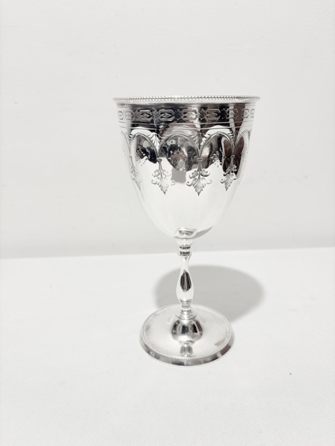 Antique Silver Plated Goblet by W W Harrison & Co