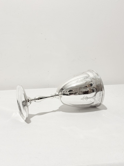 Antique Silver Plated Goblet by W W Harrison & Co
