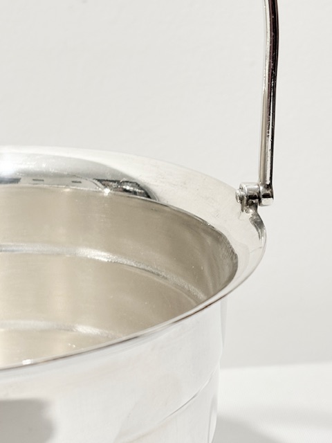Vintage Art Deco Form Silver Plated Ice Pail Bucket