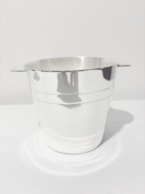 Attractive Art Deco in Design Silver Plated Ice Pail or Bucket
