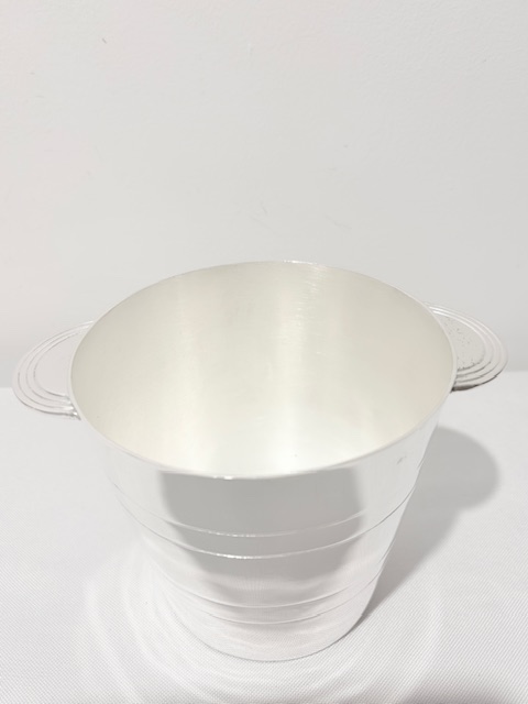 Attractive Art Deco in Design Silver Plated Ice Pail or Bucket