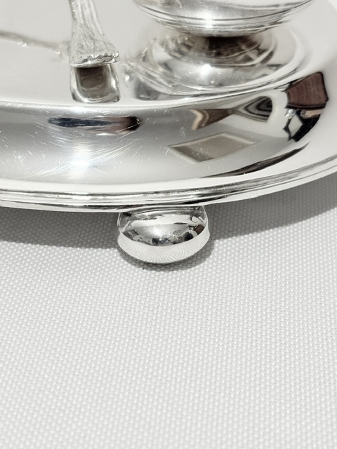 Novelty Antique Silver Plated Inkstand of Curling Interest Novelty Antique Silver Plated Inkstand of Curling Interest