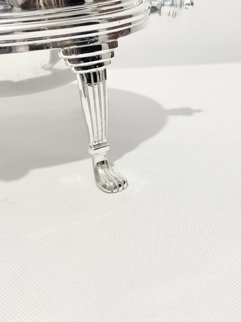 Antique Oval Silver Plated Rollover Butter Dish with Glass Liner Antique Oval Silver Plated Rollover Butter Dish with Glass Liner