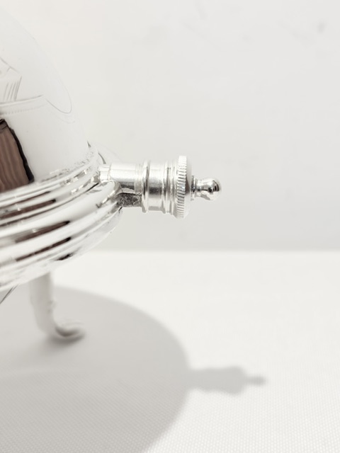 Antique Oval Silver Plated Rollover Butter Dish with Glass Liner Antique Oval Silver Plated Rollover Butter Dish with Glass Liner