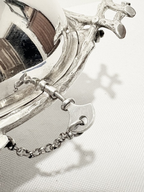 Antique Rollover Silver Plated Oval Butter Dish Antique Rollover Silver Plated Oval Butter Dish