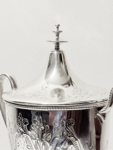 Small Size Antique Silver Plated Samovar or Tea Urn Small Size Antique Silver Plated Samovar or Tea Urn
