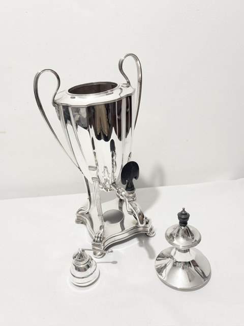 Antique Old Sheffield Plate Samovar of Small Size with Ebonised Finial Antique Old Sheffield Plate Samovar of Small Size with Ebonised Finial