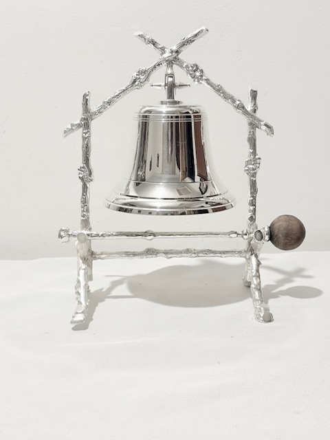 Attractive Antique Silver Plated Dinner Bell (c.1880)