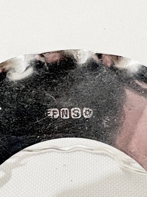 Handsome Pair of Antique Silver Plated and Glass Salt Cellars