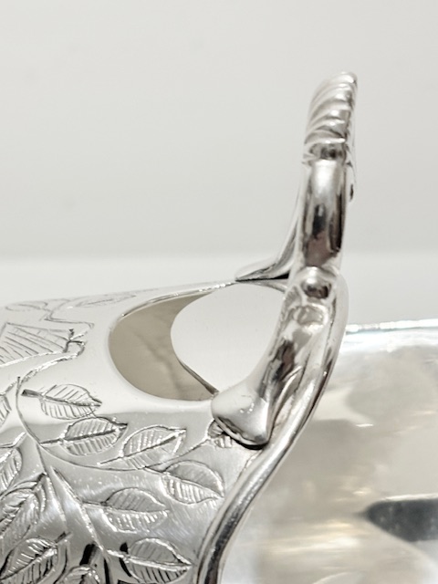 Antique Silver Plated Sugar Scuttle Designed to Look Like a Coal Scuttle