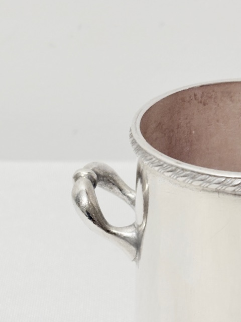 Antique Silver Plated Pen or Makeup Brush Holder