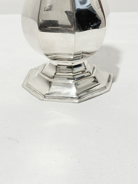 Antique Silver Plated Sugar or Cocoa Shaker