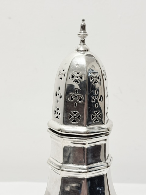 Antique Silver Plated Sugar or Cocoa Shaker