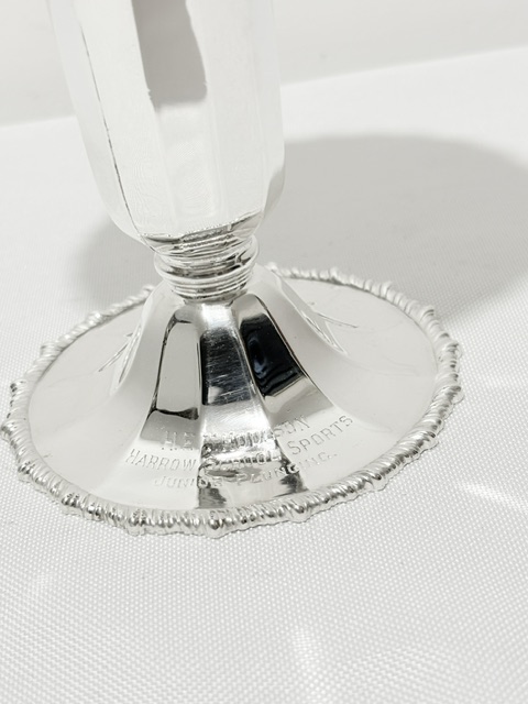 Charming Antique Silver Plated Vase Charming Antique Silver Plated Vase