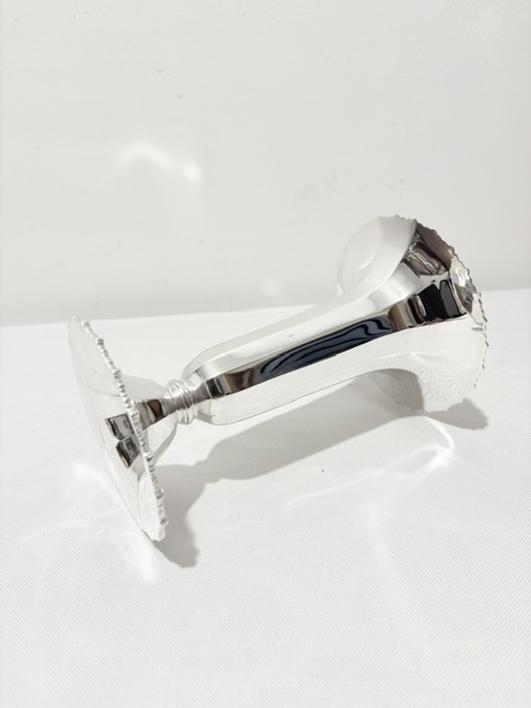 Charming Antique Silver Plated Vase Charming Antique Silver Plated Vase