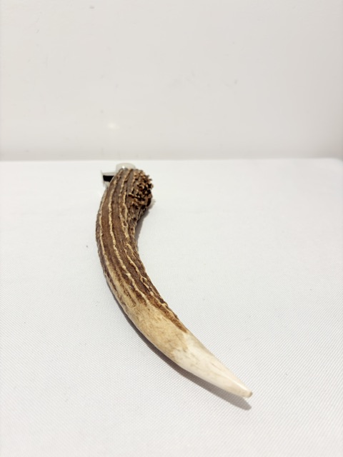 Antique Silver Plated Antler Handle Cigar Cutter