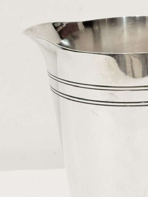Vintage Silver Plated Art Deco Design Water Jug or Pitcher Vintage Silver Plated Art Deco Design Water Jug or Pitcher