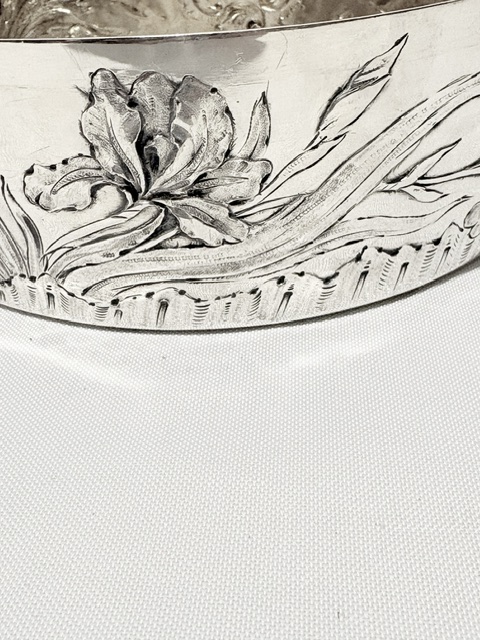 Art Nouveau Silver Plated Bowl by Wiskemann