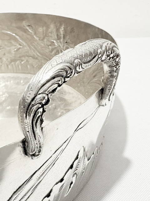Art Nouveau Silver Plated Bowl by Wiskemann