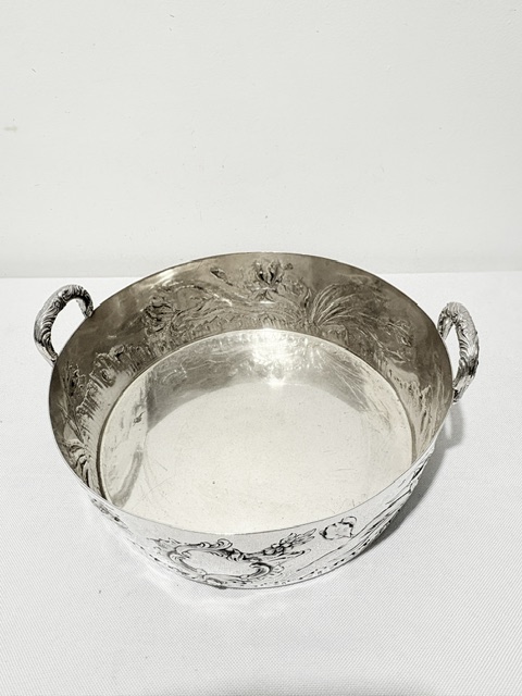 Art Nouveau Silver Plated Bowl by Wiskemann