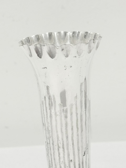 Antique Silver Plated Vase Modelled in the Shape of a Scottish Thistle